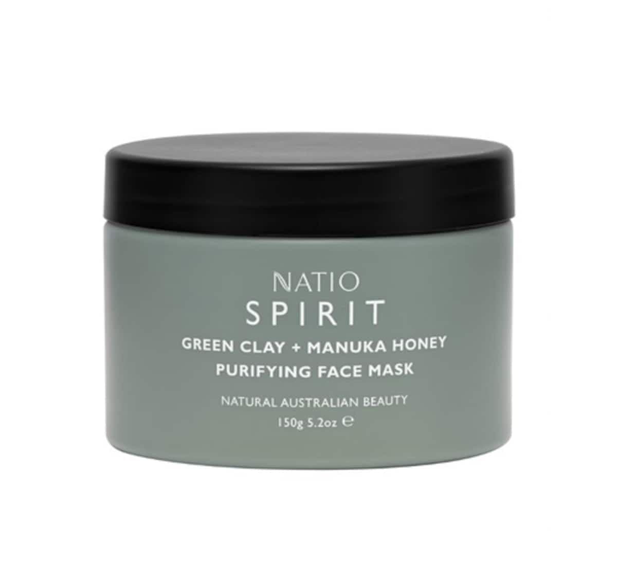 Natio Spirit Green Clay + Manuka Honey Purifying Face Mask 150G