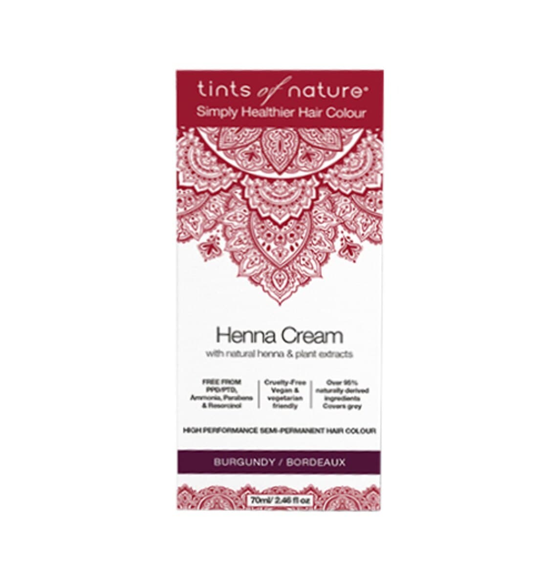 Tints Of Nature Henna Cream Burgundy 70Ml