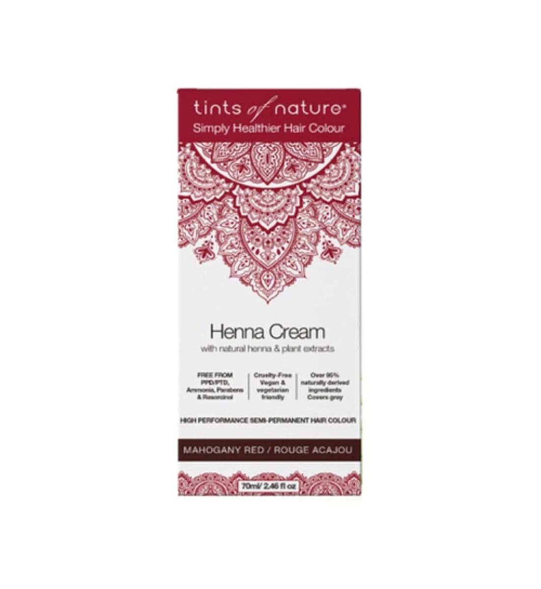 Tints Of Nature Henna Cream Mahogany Red 70Ml