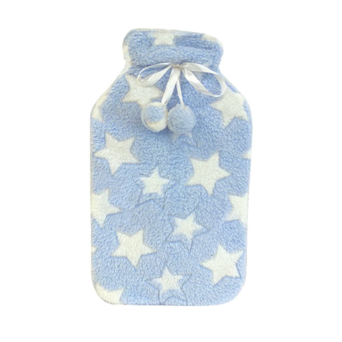 Mcgloins Hot Water Bottle With Heart & Stars Plush Cover (Assorted Designs Selected At Random)