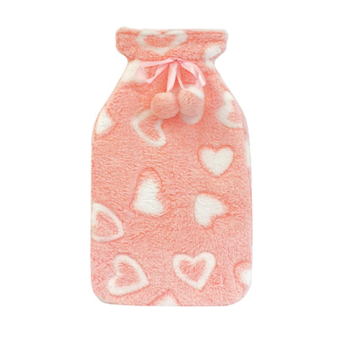 Thumbnail Mcgloins Hot Water Bottle With Heart & Stars Plush Cover (Assorted Designs Selected At Random)