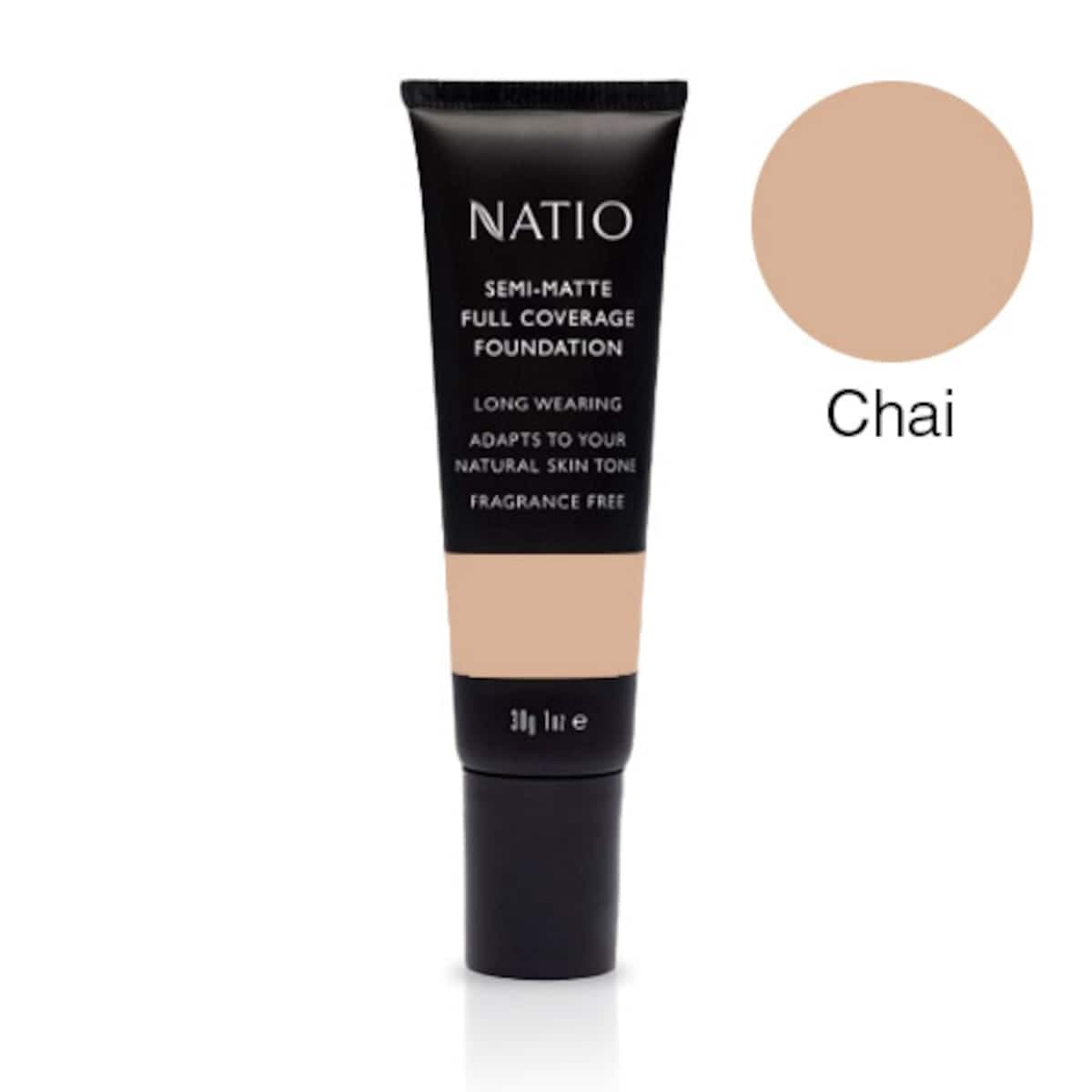 Thumbnail Natio Semi Matte Full Coverage Foundation 30G Chai