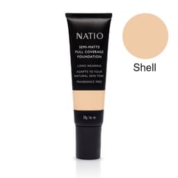 Natio Semi Matte Full Coverage Foundation 30G Shell