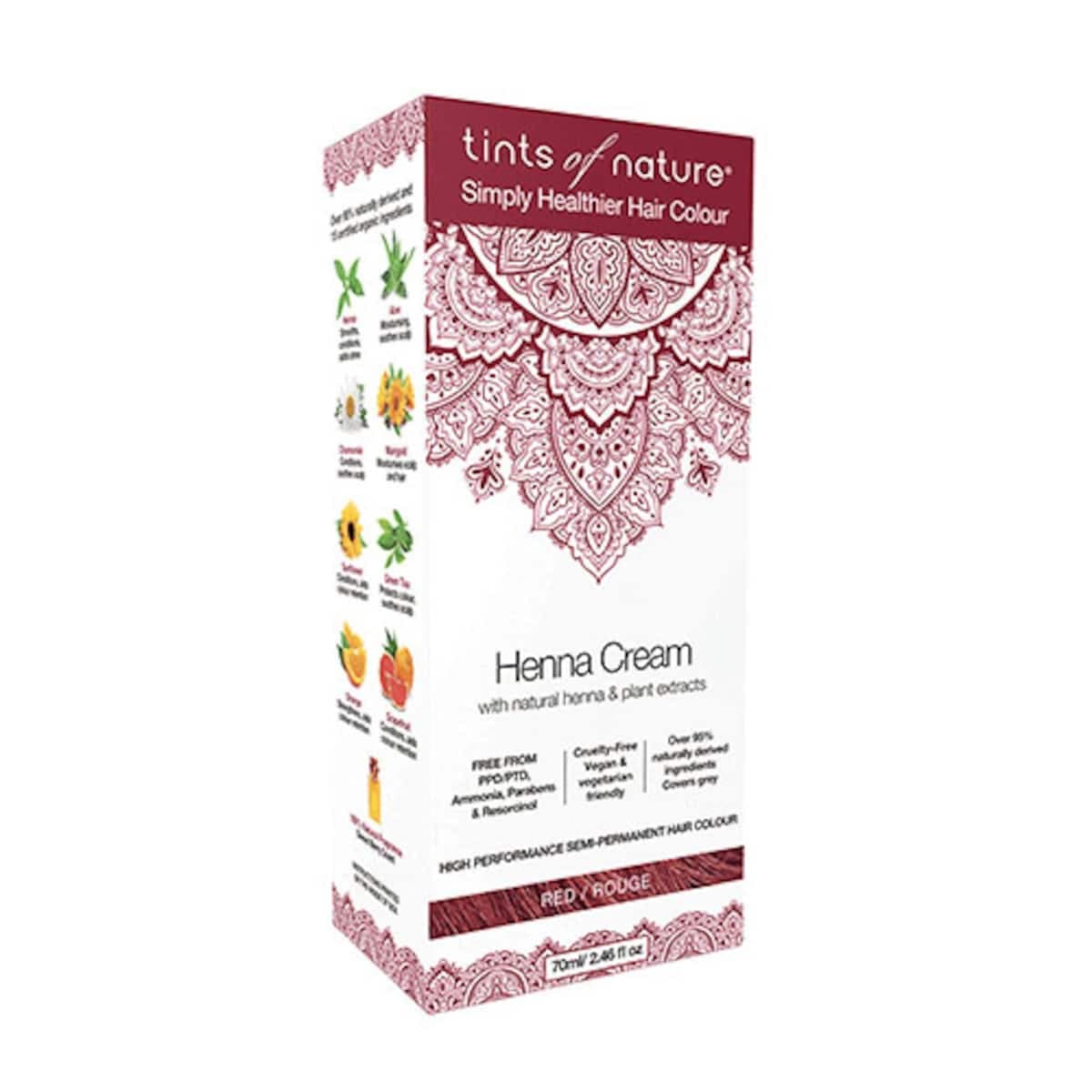 Tints Of Nature Henna Cream Red 70Ml