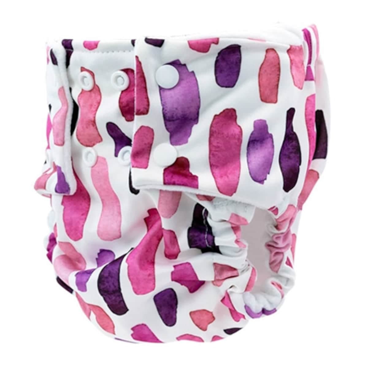 Thumbnail Pea Pods Reusable Nappy One Size Pink Watercolour