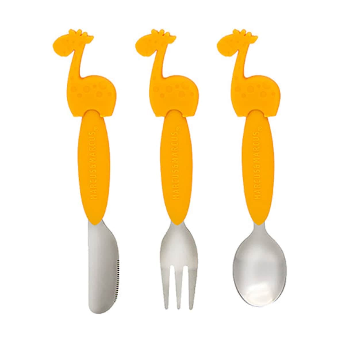 Marcus & Marcus 3 Piece Cutlery Set Yellow