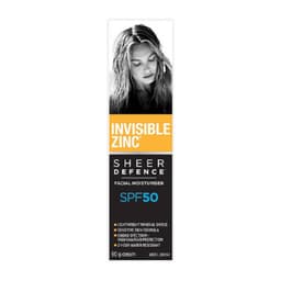 Invisible Zinc Sheer Defence Tinted Moisturiser Spf50 Medium 50G