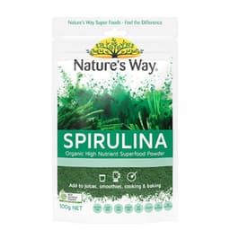 Natures Way Superfood Organic Spirulina Powder 100G