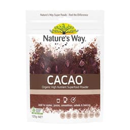 Natures Way Superfood Organic Cacao Powder 125G