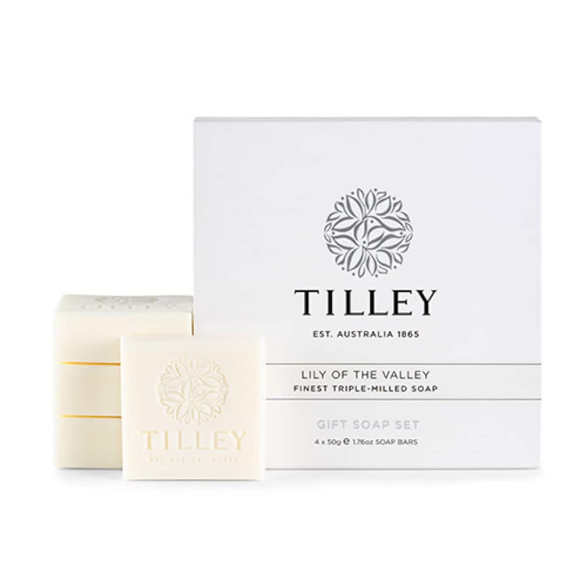 Tilley Guest Soap Lily Of The Valley Pack 4 X 50G