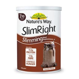 Natures Way Slimright Slimming Meal Replacement Shake Chocolate 500G