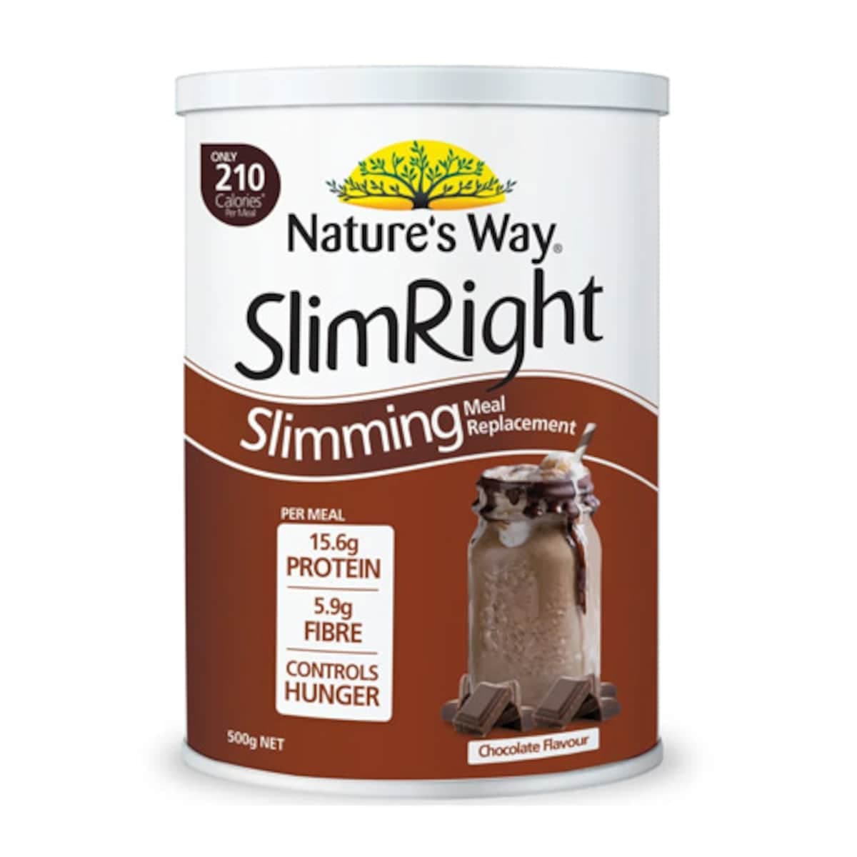 Thumbnail Natures Way Slimright Slimming Meal Replacement Shake Chocolate 500G