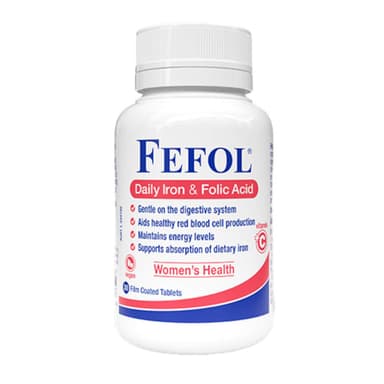 Fefol Daily Iron & Folic Acid 30 Tablets