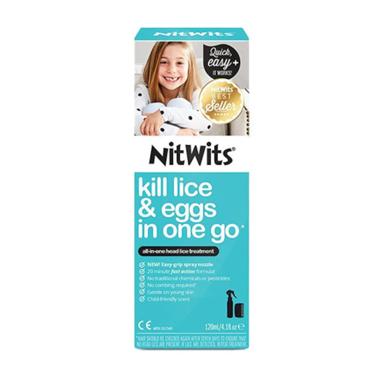 Nitwits All-In-One Head Lice Treatment 120Ml