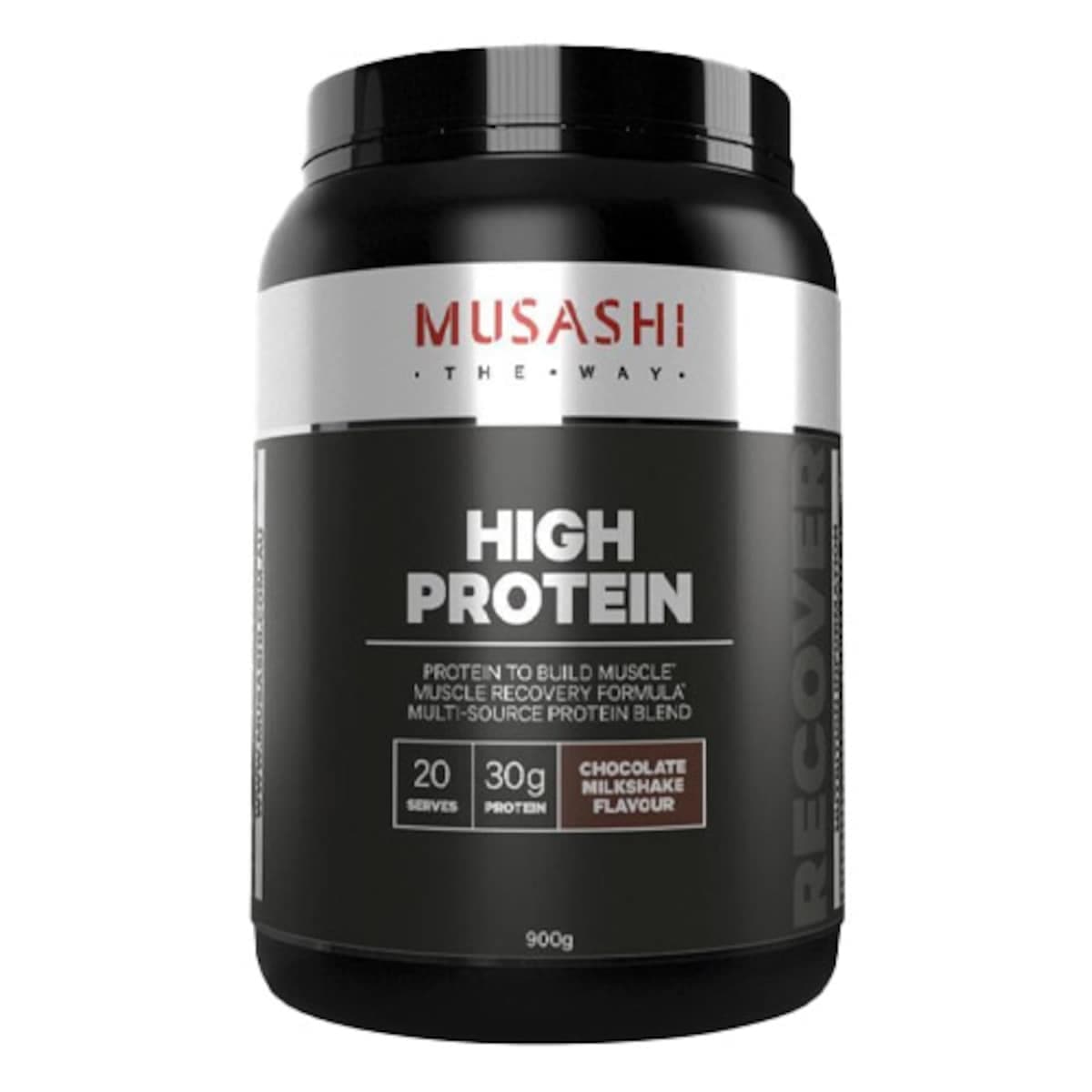 Musashi High Protein Powder Chocolate Milkshake 900G