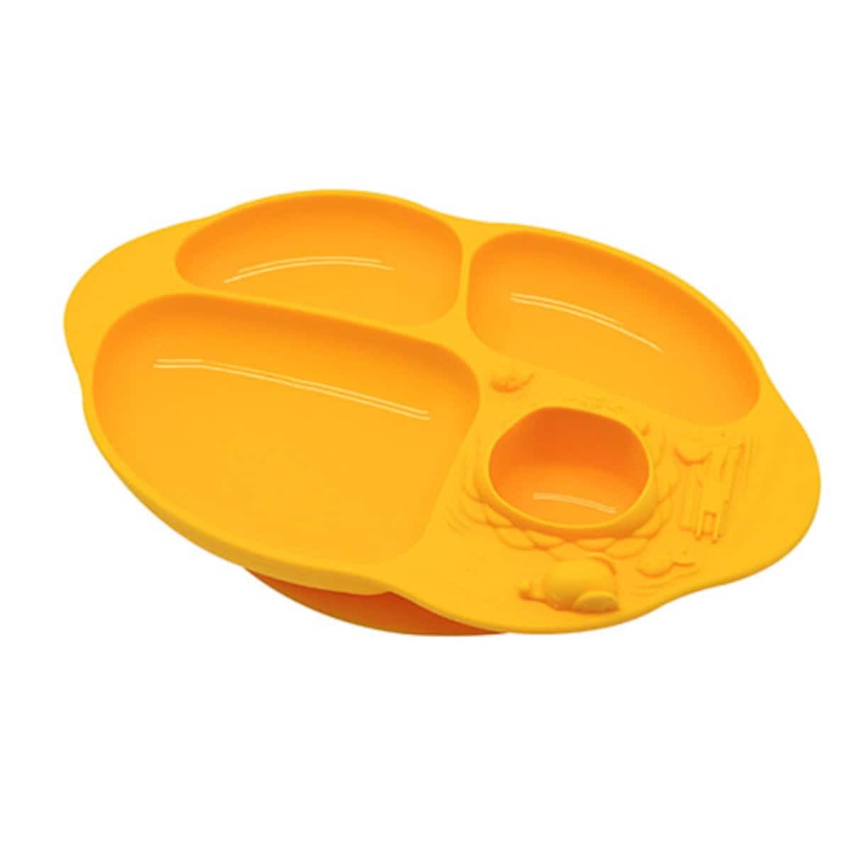 Thumbnail Marcus & Marcus Yummy Dips Suction Divided Plate Yellow