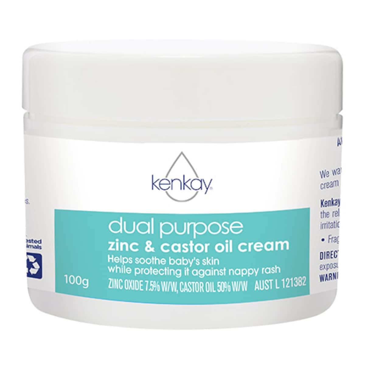 Kenkay Dual Purpose Zinc & Castor Oil Cream 100G