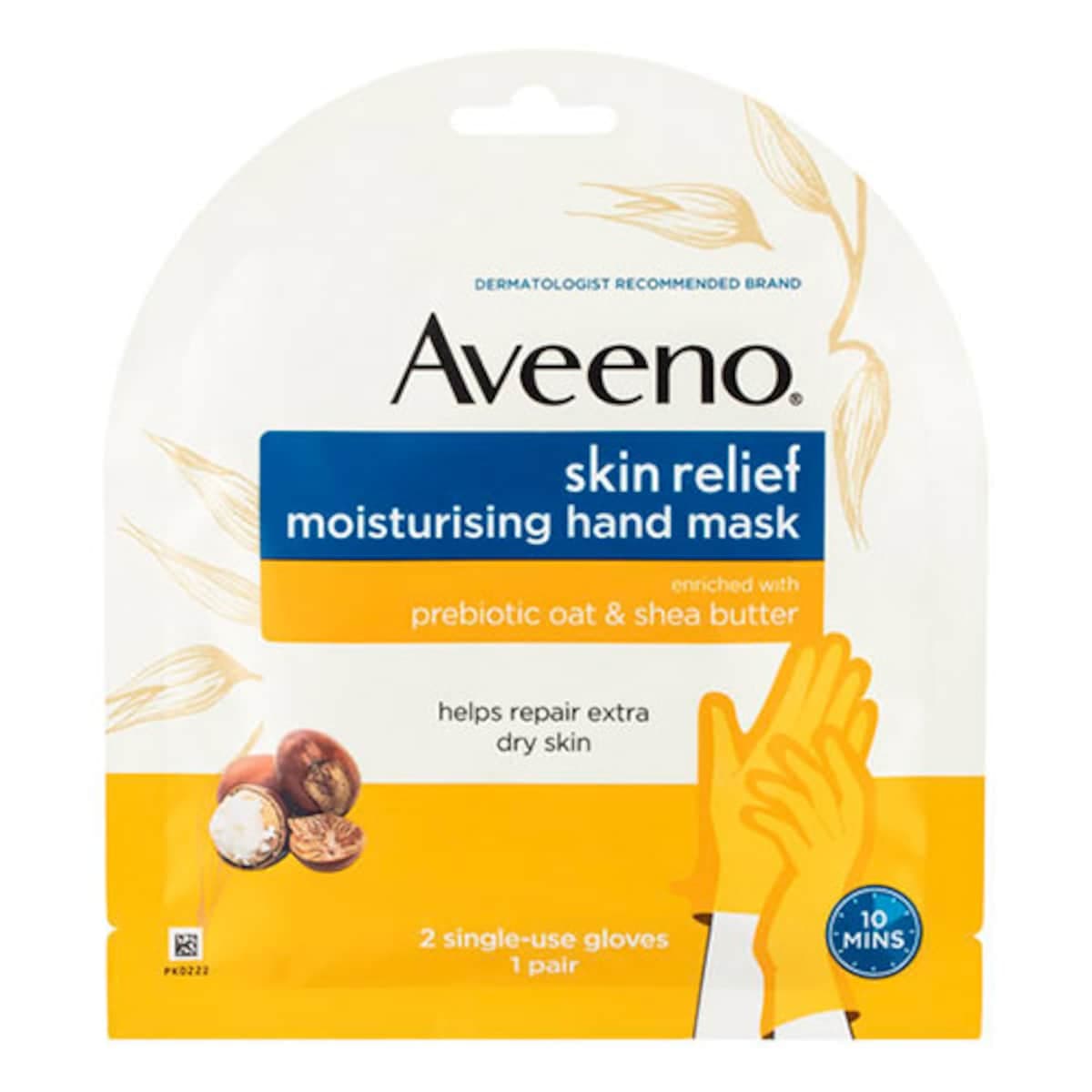 Aveeno Active Naturals Skin Relief Moisturising Hand Mask 1 Pack