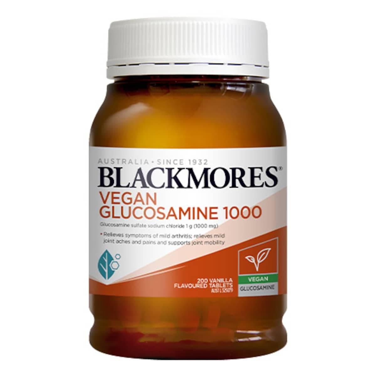 Thumbnail Blackmores Vegan Glucosamine 1000Mg 200 Tablets