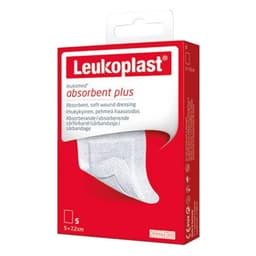 Leukoplast Leukomed Absorbent Plus Wound Dressing 8Cm X 10Cm 5 Pack