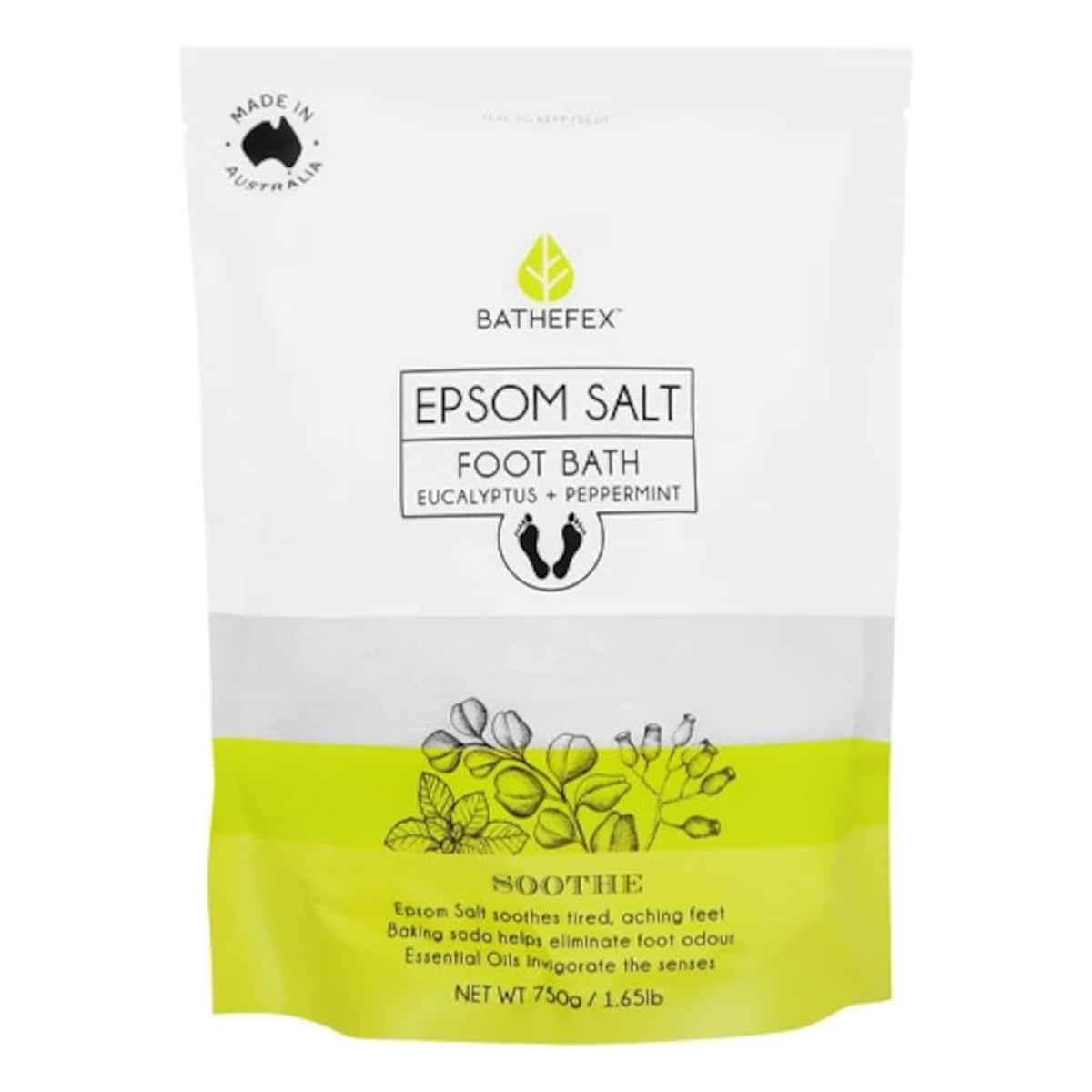 Bathefex Epsom Salt Foot Bath Eucalyptus & Peppermint 750G