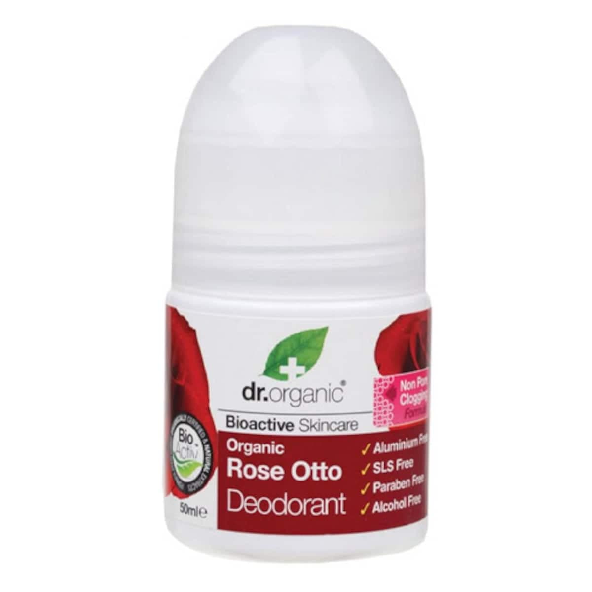 Dr Organic Rose Otto Deodorant Roll-On 50Ml