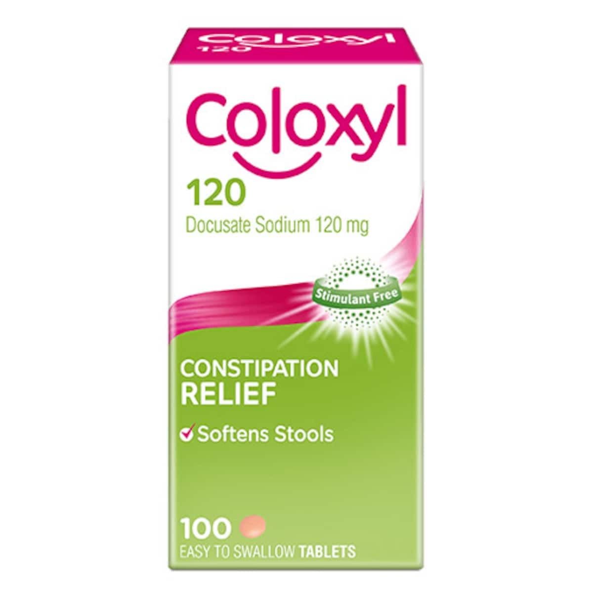 Coloxyl 120Mg Constipation Relief 100 Tablets