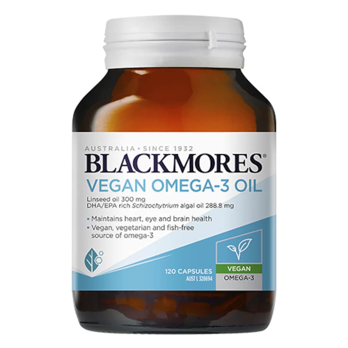 Thumbnail Blackmores Vegan Omega-3 Oil 120 Capsules