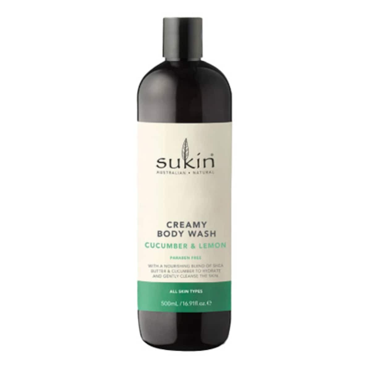 Sukin Creamy Body Wash Cucumber & Lemon 500Ml