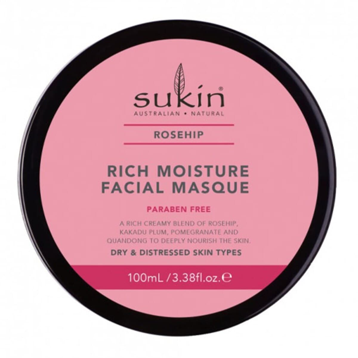 Sukin Rosehip Rich Moisture Facial Masque 100Ml