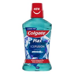 Colgate Plax Ice Fusion Alcohol Free Mouthwash Cold Mint 500Ml