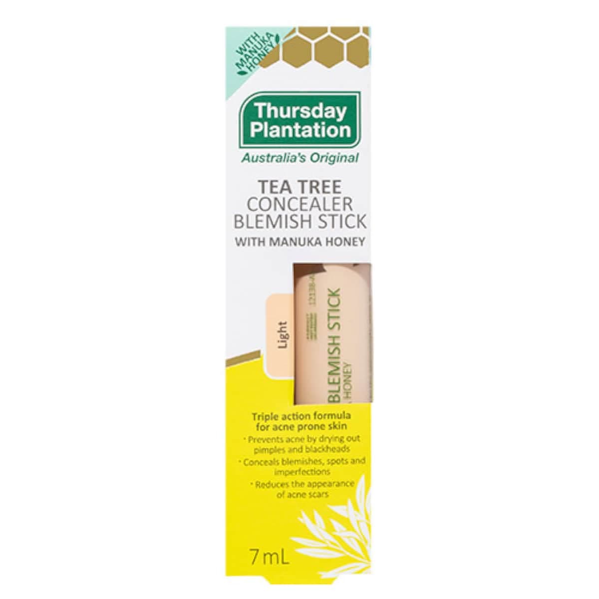 Thursday Plantation Tea Tree Concealer Blemish Stick Light 7Ml