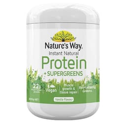 Natures Way Instant Natural Protein With Supergreens 300G