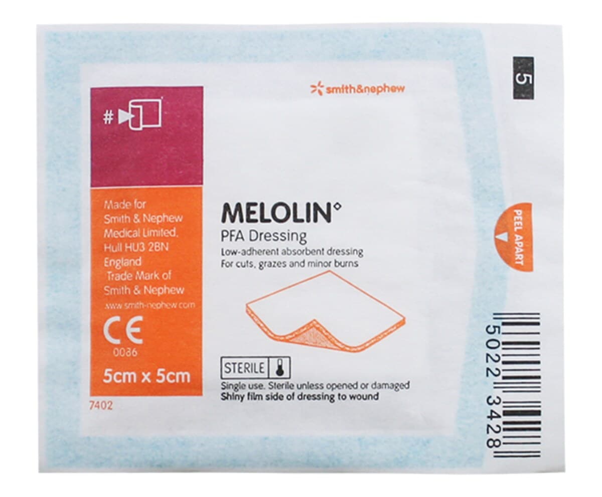 Melolin Absorbent Dressing 5Cm X 5Cm Single By Smith & Nephew