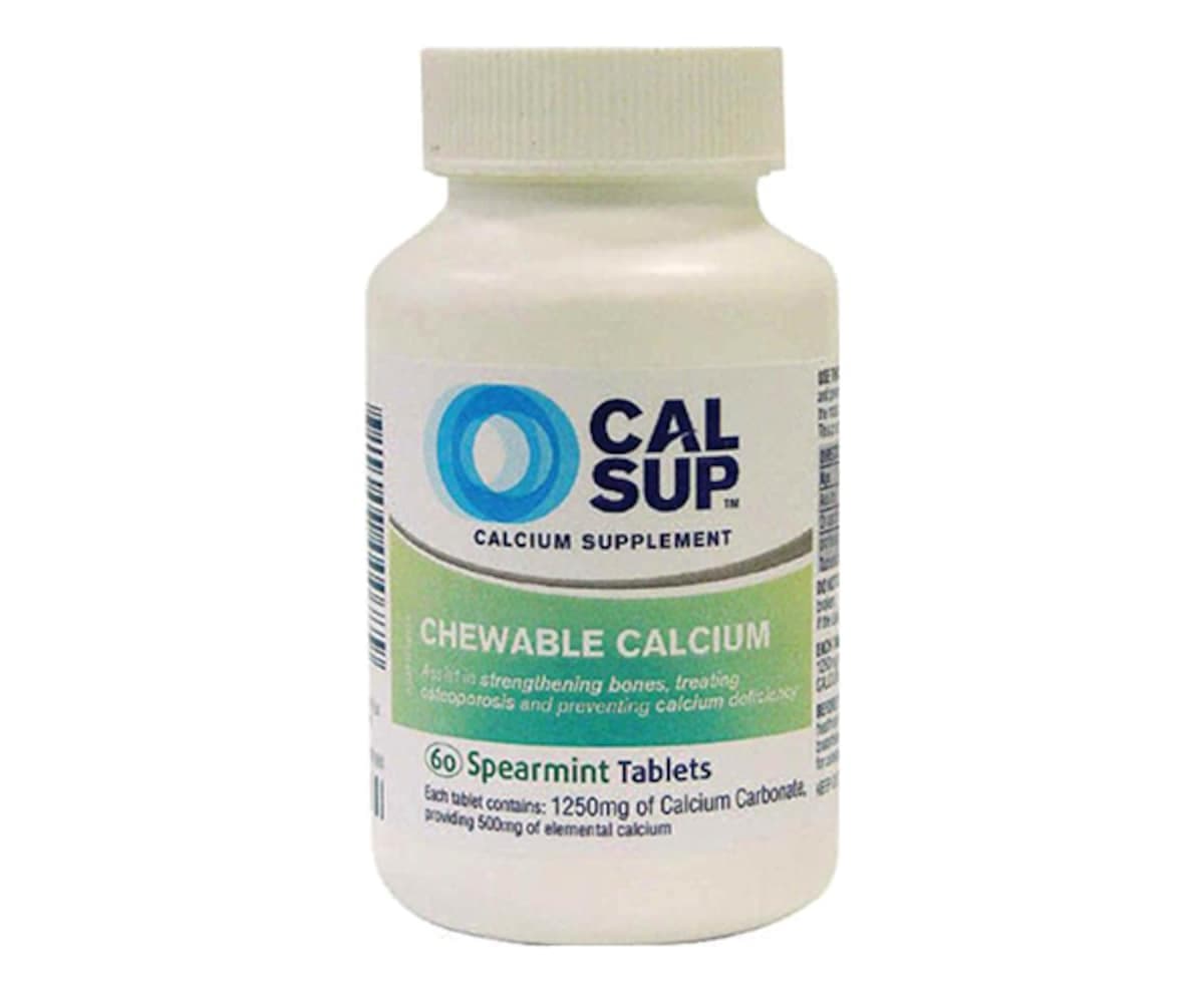 Thumbnail Cal Sup Chewable Calcium Supplement 60 Spearmint Tablets