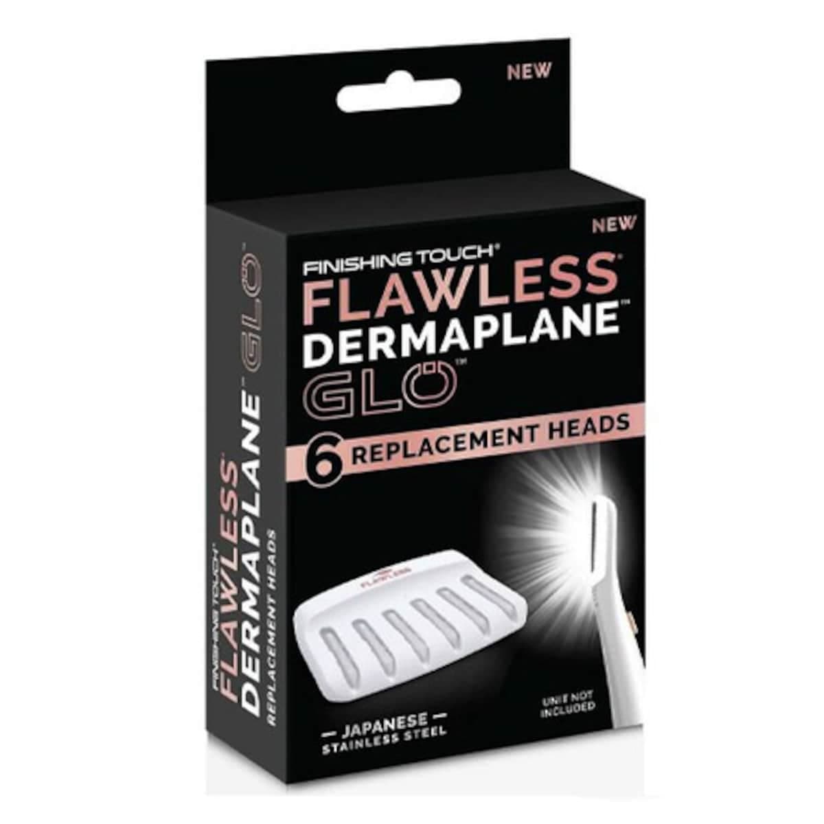 Finishing Touch Flawless Dermaplane Glow Replacement Heads 6 Pack