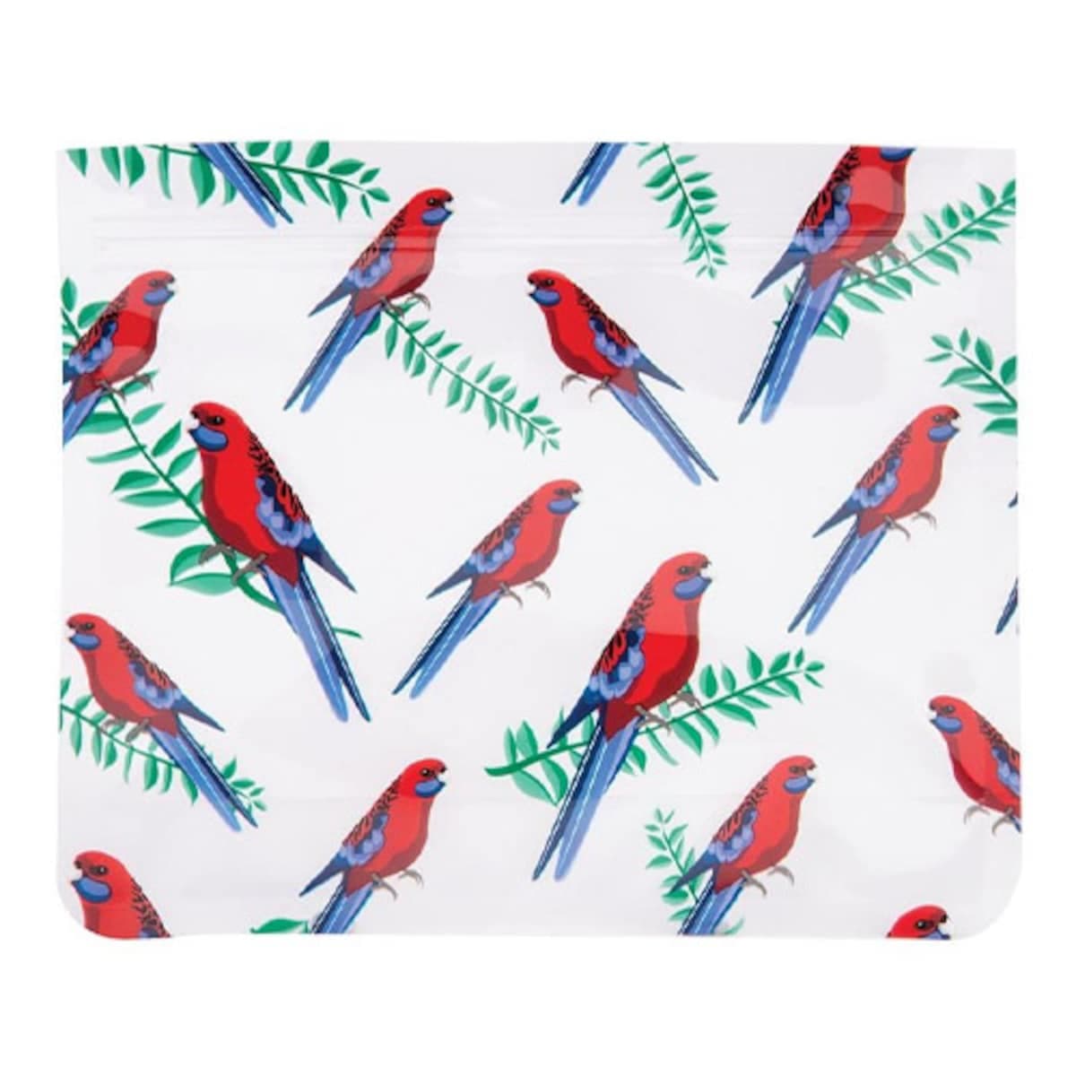 Thumbnail Bpa Free Reusable Zip Bags Native Birds 8 Pack