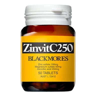 Blackmores Zinvitc250 50 Tablets