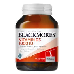 Blackmores Vitamin D3 1000Iu 200 Capsules