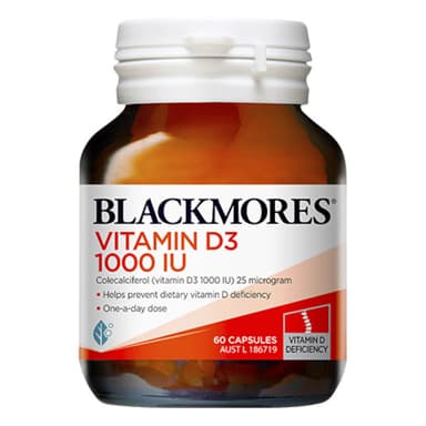 Blackmores Vitamin D3 1000Iu 60 Capsules