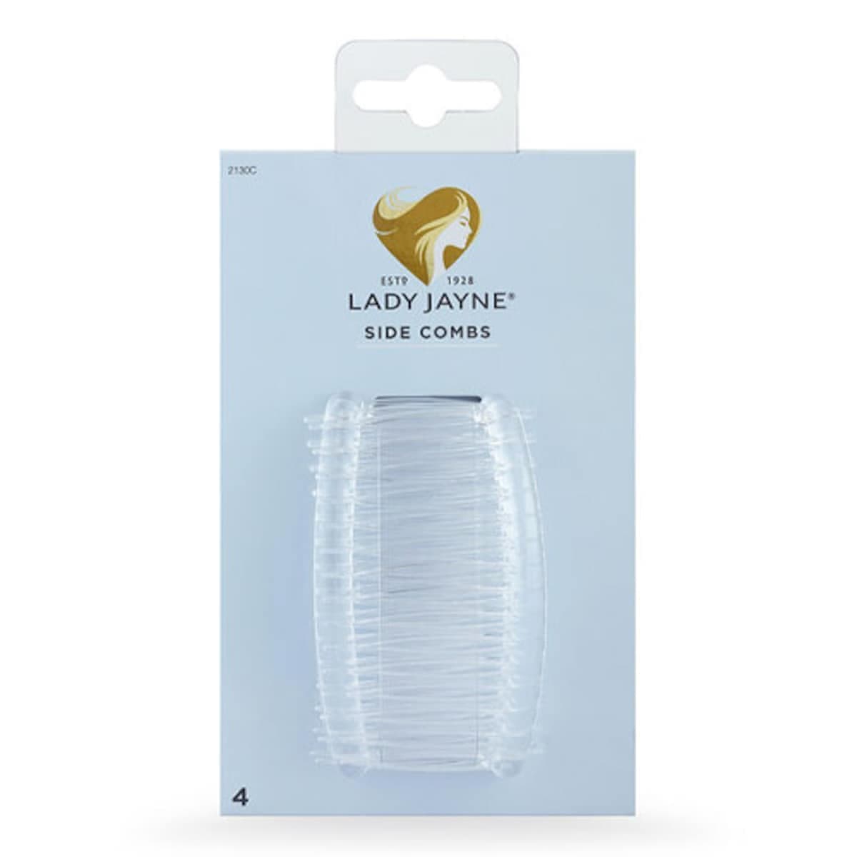 Lady Jayne Side Comb Crystal 4 Pack