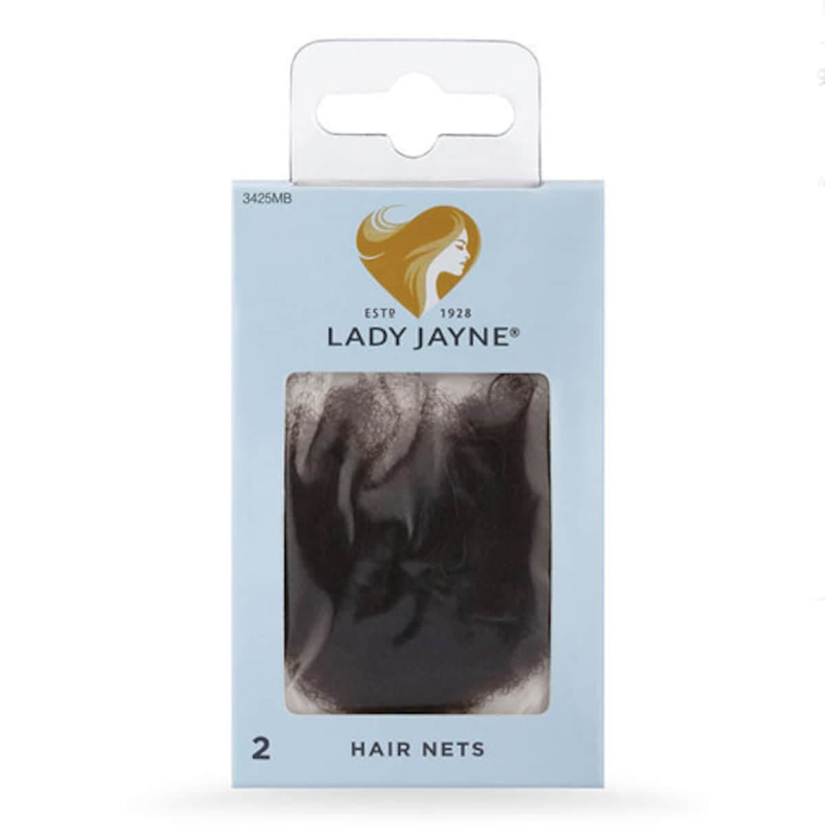 Lady Jayne Hair Net Medium Brown 2 Pack