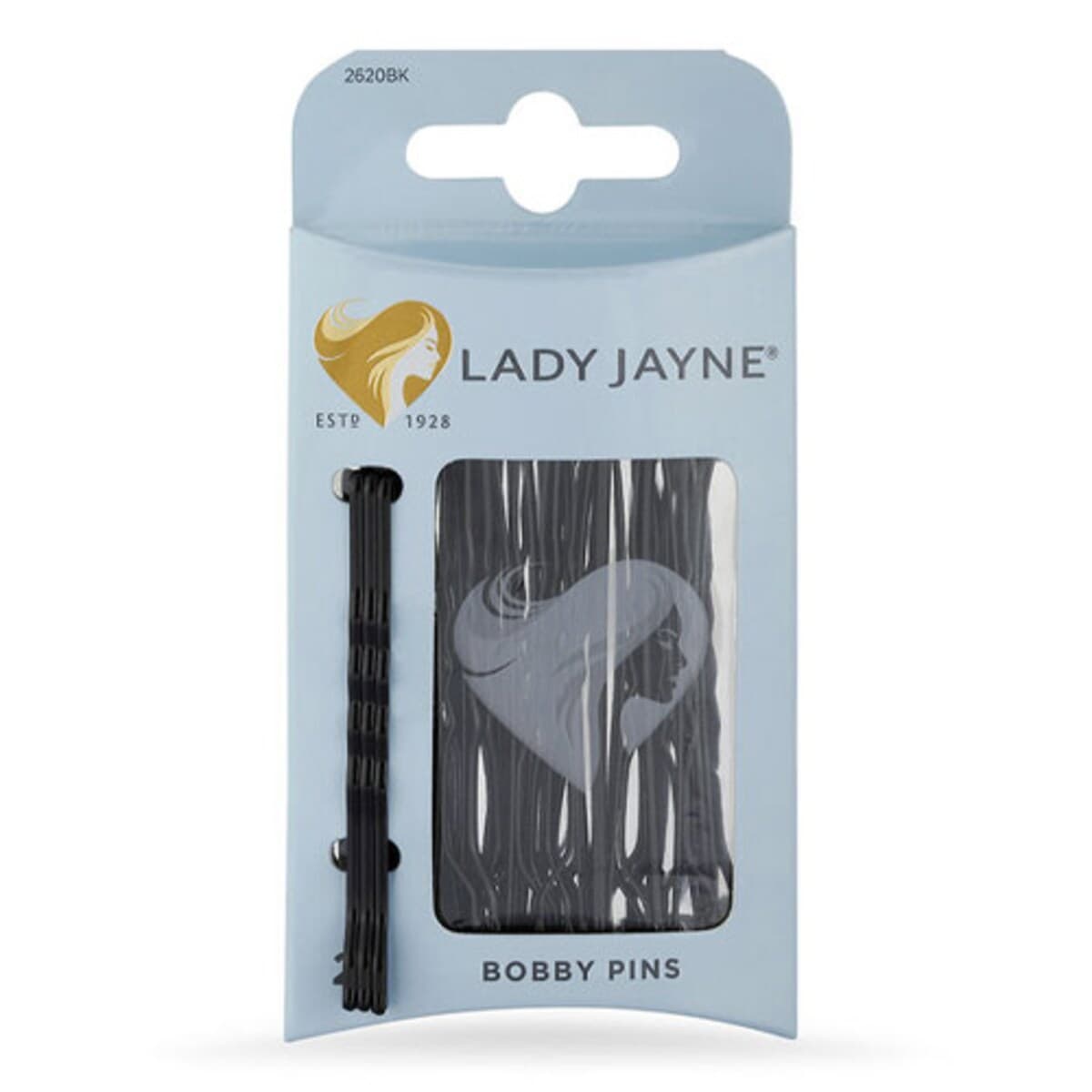 Lady Jayne Bobby Pins Black 6.4Cm 25 Pack