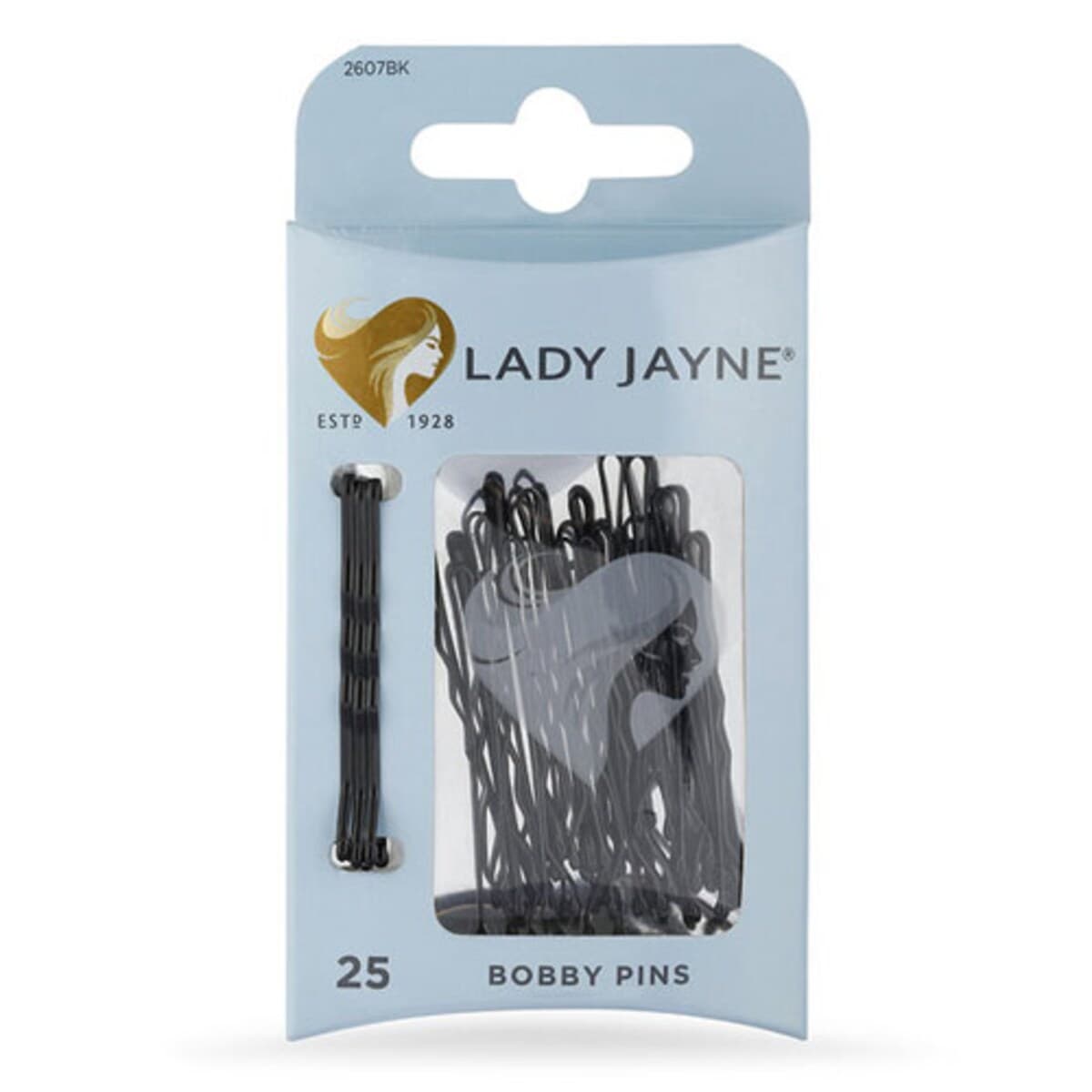 Lady Jayne Bobby Pins Black 4.5Cm 25 Pack