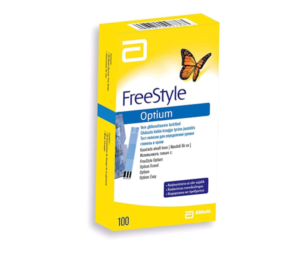 Thumbnail Abbott Freestyle Optium Blood Glucose Test Strip 100 Strips