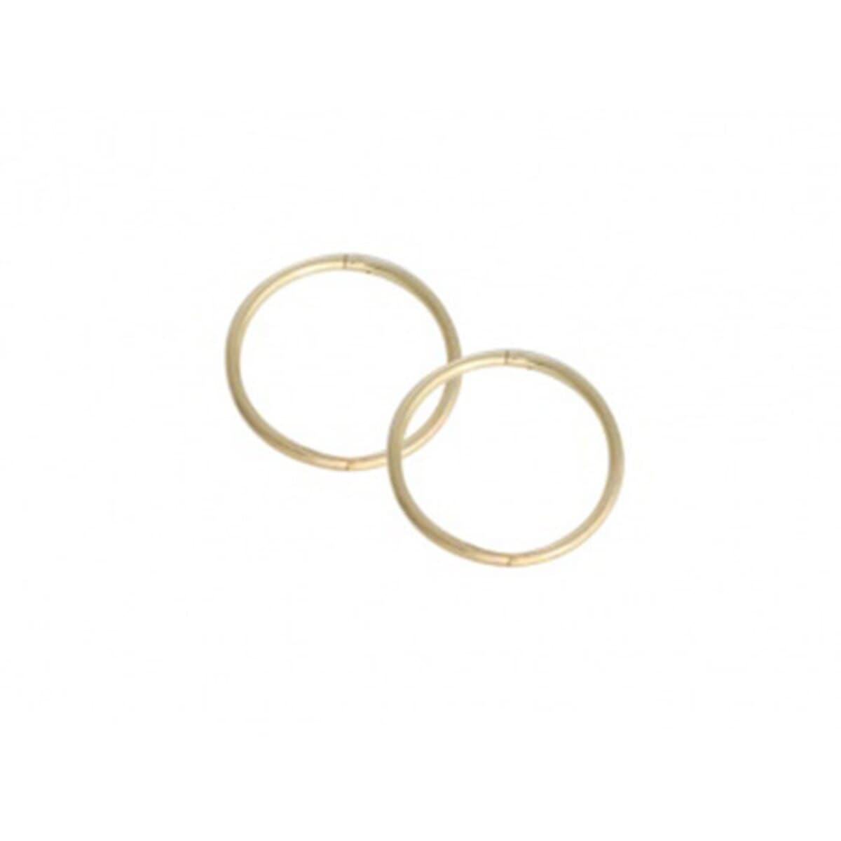 Thumbnail Studex Plain Large 16Mm Sleeper Earring Gold 1 Pair