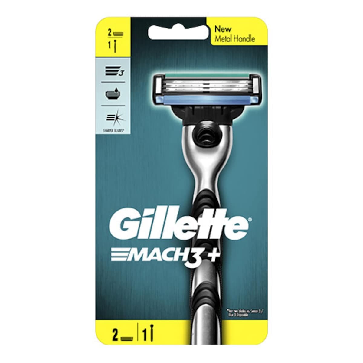 Gillette Mach3 Manual Razor + 2 Replacement Cartridges