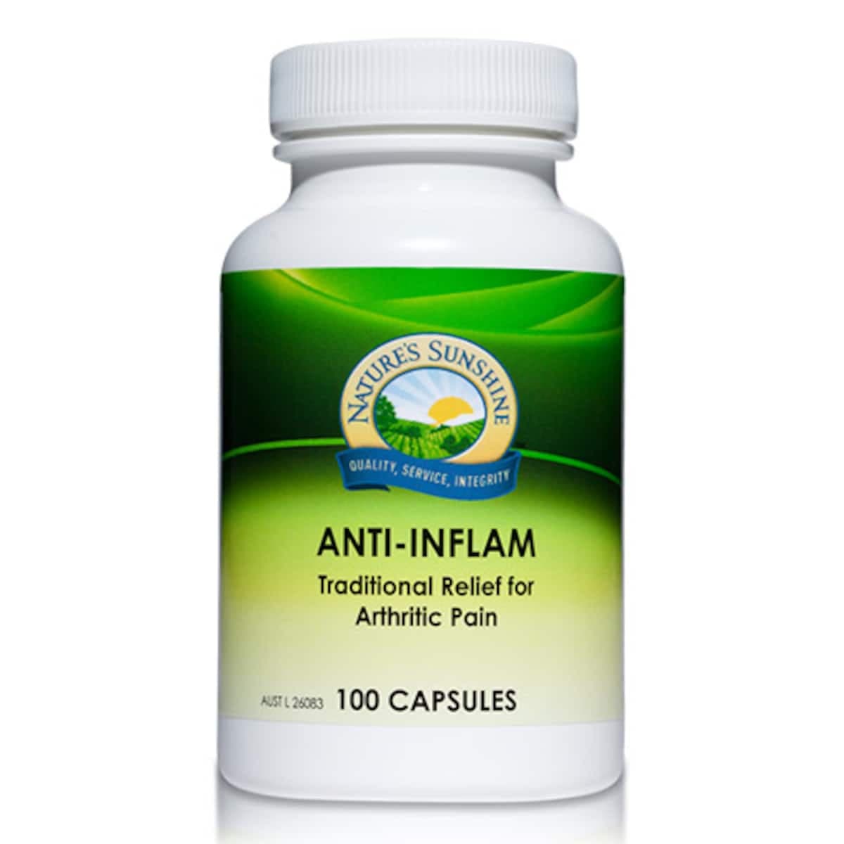 Natures Sunshine Anti-Inflam 475Mg 100 Capsules