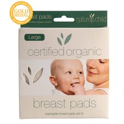 Nature's Child Organic Reusable Breast Pads Large 6 Pack