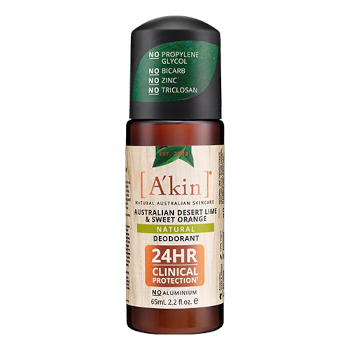 Akin Australian Desert Lime & Sweet Orange Deodorant Roll-On 65Ml